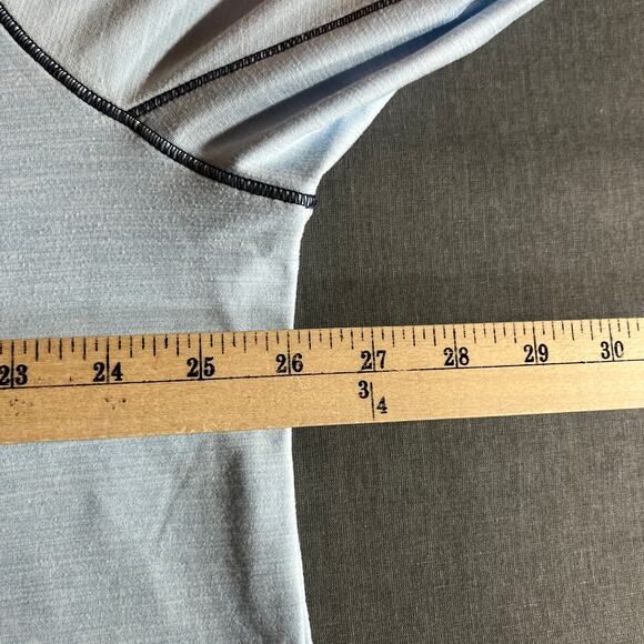 FootJoy Pullover Shirt Mens XL Blue Golf Quarter Zip Long Sleeves Mock Neck - Picture 9 of 9